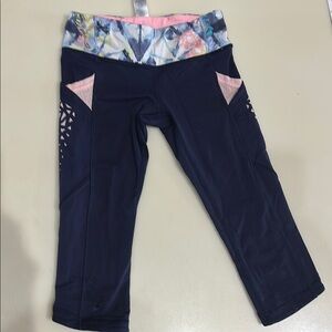 Ivivva Navy and Pink Leggings